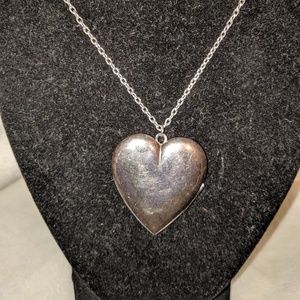 Heart Locket - Engraveble - Silver
